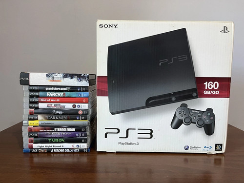 Sony ps3 slim 160 - 160, giochi
